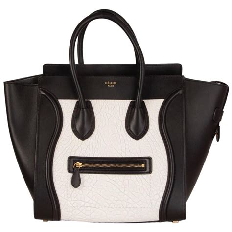 black and white celine|Celine black shoulder bag.